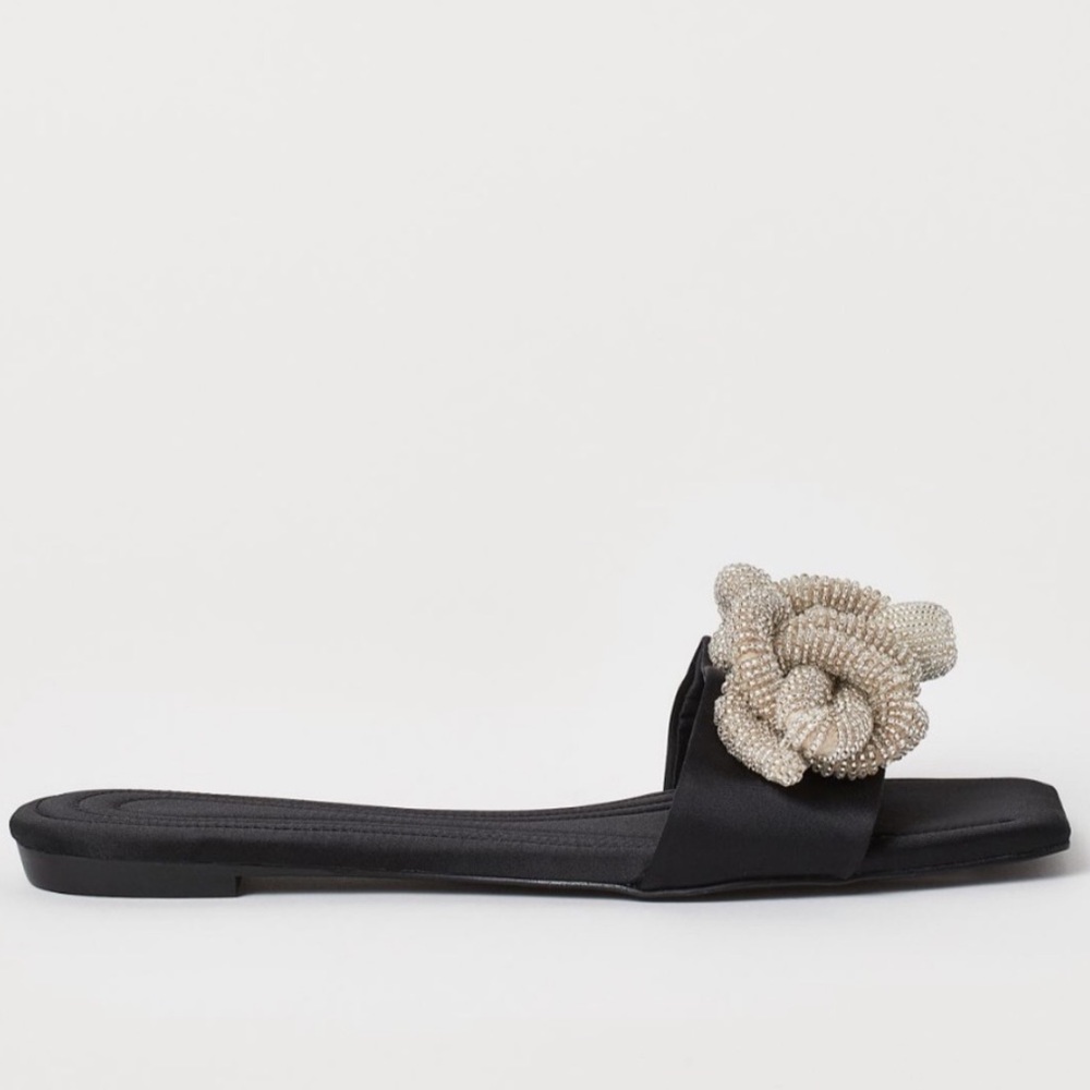 H&M Satin Beaded Slides - Picture 6 of 11